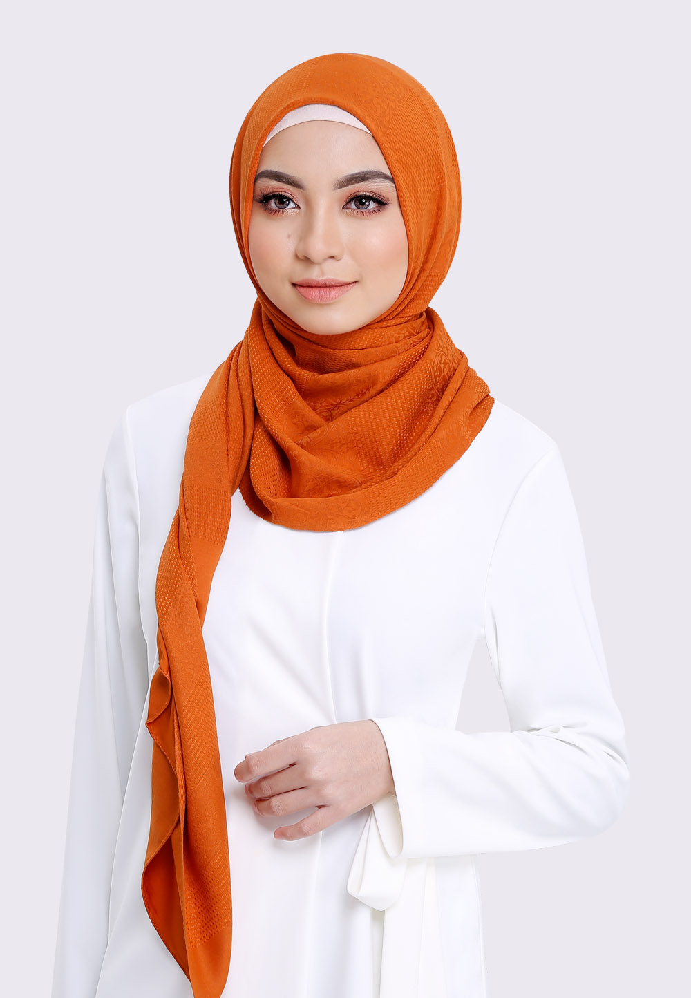 FAIRY PASHMINA IN DARK ORANGE